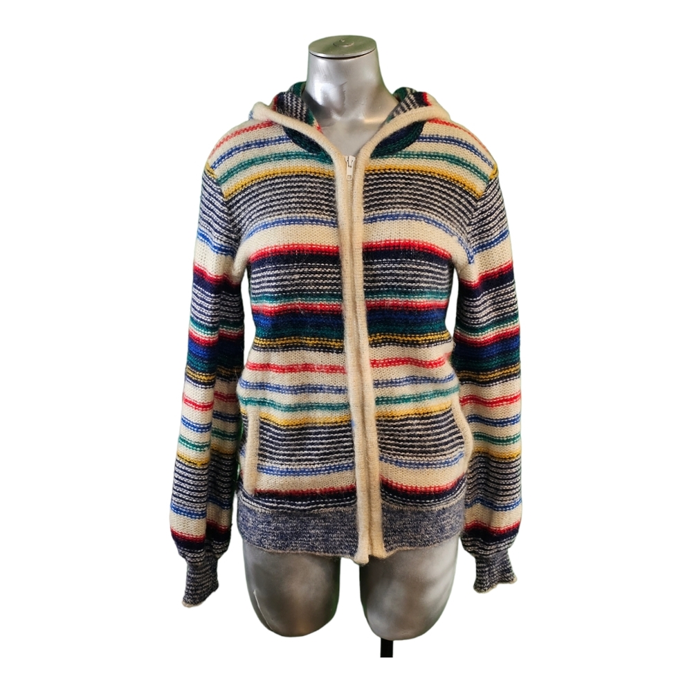 Vintage 1970's Renee Tener for Outlander Women's‎ Multi Color Sweater Size Small